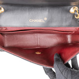Chanel Quilted Lambskin 24K Gold Single Flap Crossbody Bag