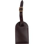 [🔄️B10 / F52] Louis Vuitton Dunkelbraun Leather Luggage Tag - vintageandkickz