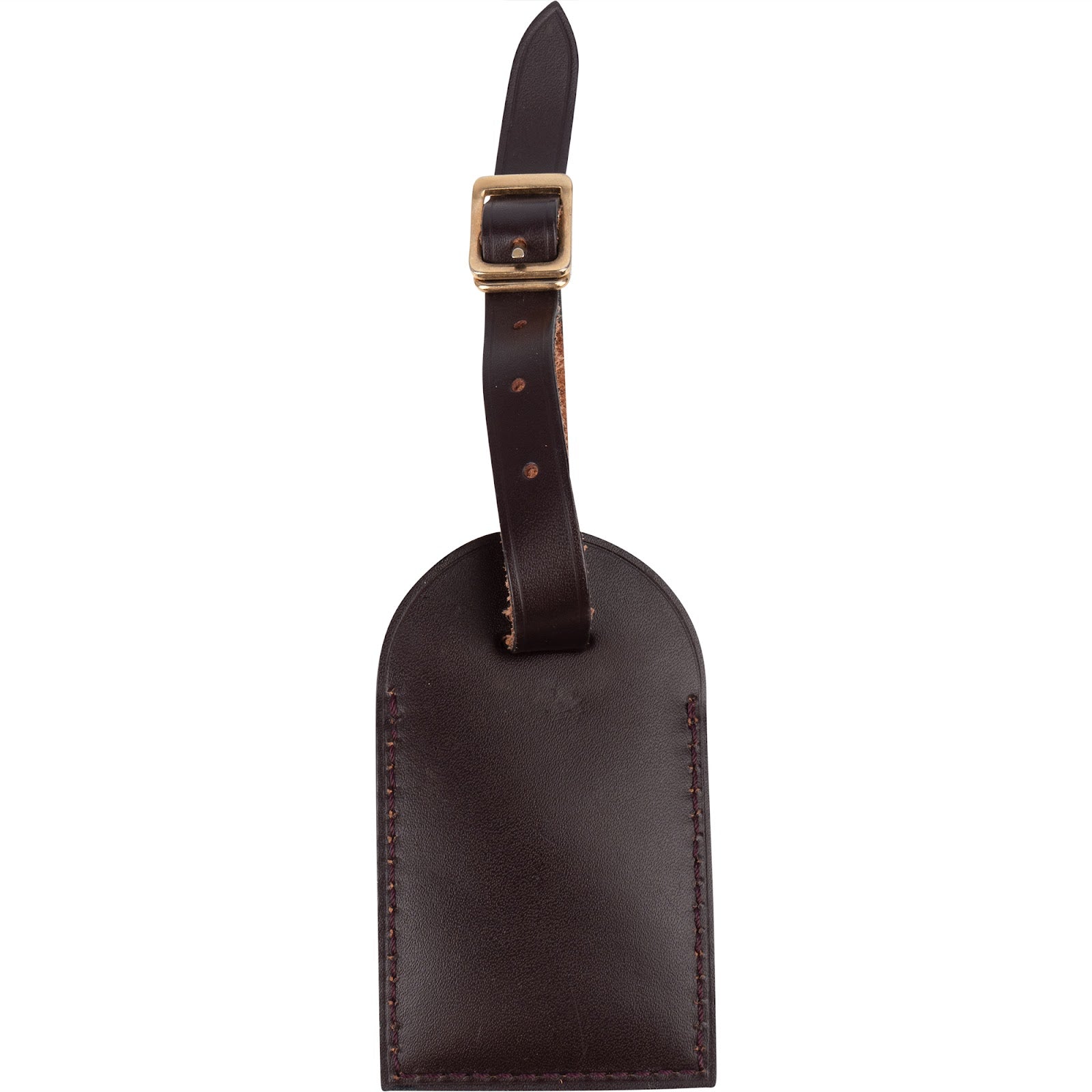 [🔄️B10 / F52] Louis Vuitton Dunkelbraun Leather Luggage Tag - vintageandkickz