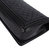 Chanel Quilted Caviar Leather Boy Single Flap Crossbody Bag