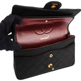 [🔄️B08 / F44] Chanel Quilted Lambskin Medium Double Flap Shoulder Bag - vintageandkickz