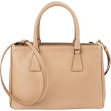 Prada Beige Saffiano Leather Galleria Handbag
