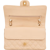 Chanel Quilted Caviar Leather Medium Double Flap Shoulder Bag