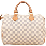 Louis Vuitton Monogram Damier Azur Canvas Speedy 30 Handbag