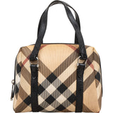Burberry Nova-Check Monogram Mini Boston Handbag