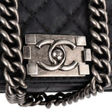 Chanel Quilted Leather Medium Boy Single Flap Crossbody Bag