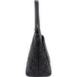Chanel Quilted Caviar Leather Medallion Tote Handbag