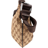 Gucci Monogram GG Canvas Crescent Messenger Crossbody Bag