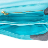 Prada Saffiano Lux Leather Lock Crossbody Handbag