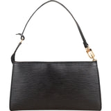 Louis Vuitton Noir Epi Leather Pochette Accessoires Handbag