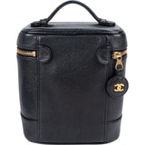 Chanel Caviar Leather CC Vanity Case Handbag