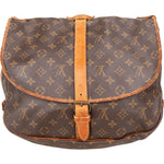 [🔄️B09 / F26] Louis Vuitton Monogram Canvas Saumur 30 Crossbody Bag - vintageandkickz
