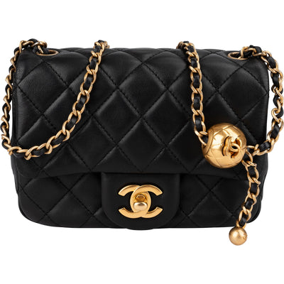 Chanel Quilted Lambskin Small Rectangular Single Flap Crossbody Bag