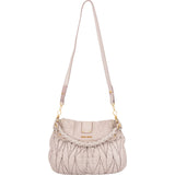 Miu Miu Matelassé Leather Coffer Hobo Shoulder Bag