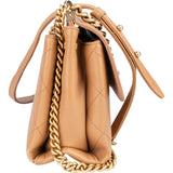 Chanel Stitching Lambskin Frame Single Flap Crossbody Bag