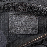 Gucci Black Leather Monogram GG Canvas Belt Crossbody Belt Bag