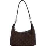 Gucci Monogram Pleated GG Canvas Hobo Shoulder Bag