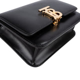 Burberry Black Leather TB Belt Handbag