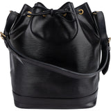 Louis Vuitton Noir Epi Leather Sac Noé Grande Shoulder Bag