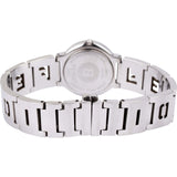 Fendi Silver Tone Emblem Bracelet 3050L Woman Watch