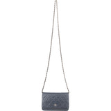 Chanel Quilted Caviar Leather Wallet on Chain Crossbody Bag