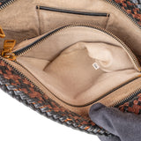 Prada Limited India Woven Leather Large Clutch Bag