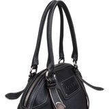 Loewe Black Leather Anagram Shoulder Bag