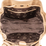 MCM Monogram Visetos Milla Drawstring Tote Handbag