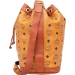 MCM Monogram Visetos Drawstring Bucket Crossbody Bag - vintageandkickz