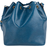 Louis Vuitton Blue Epi Leather Sac Noé Petit Shoulder Bag