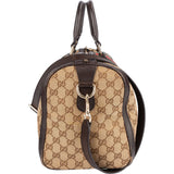 Gucci Monogram GG Sherry Line Web Boston Handbag