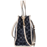 Coach Monogram Signature Chambray Denim Handbag