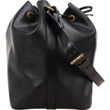 Louis Vuitton Noir Epi Leather Sac Noe Petit Shoulder Bag