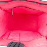 Céline Pink Drummed Calfskin Luggage Handbag