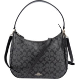 Coach Monogram Signature Black Hobo Shoulder Bag