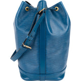 Louis Vuitton Blue Epi Leather Sac Noé Grande Shoulder Bag