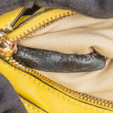 Valentino Garavani Yellow Leather Rockstud Tote Handbag