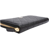 Chanel Quilted Caviar Leather CC Classic Long Zipped Wallet