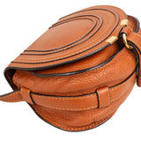 Chloé Grained Calfskin Marcie Small Saddle Crossbody Bag