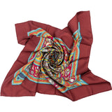 Hermès Silk Twill Qalamdan Silk Carre 90 Scarf Tuch