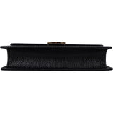Gucci Grained Leather Interlocking GG Wallet On Chain Crossbody Bag