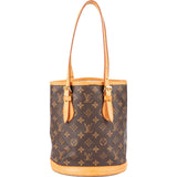 Louis Vuitton Monogram Canvas Bucket PM Shoulder Bag