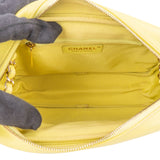 Chanel Quilted Lambskin Chevron V Bowling Camera Crossbody Bag