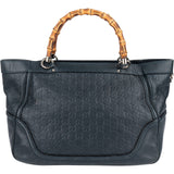 Gucci Guccissima Leather Bamboo Top Handle Tote Handbag