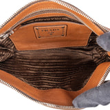 Prada Brown Vitello Daino Leather Crossbody Bag