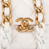 Chanel Quilted Lambskin Bicolor Candy Chain Crossbody Bag