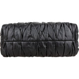 Miu Miu Black Matelasse Nappa Leather Shoulder Bag