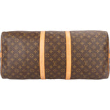 Louis Vuitton Monogram Canvas Keepall 55 Bandoulière Travel Bag