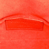 Yves Saint Laurent Red Leather Small Emmannuelle Rider Zipped Bucket Crossbody Handbag