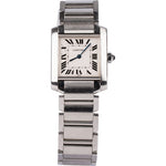 Cartier Stainless Steel Tank Française 2301 Women Watch - vintageandkickz
